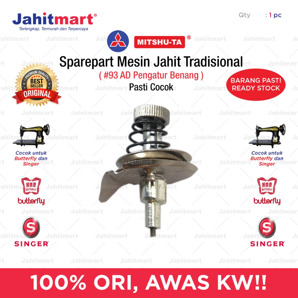 Sparepart mesin jahit Tension Benang Mesin Jahit Tradisional