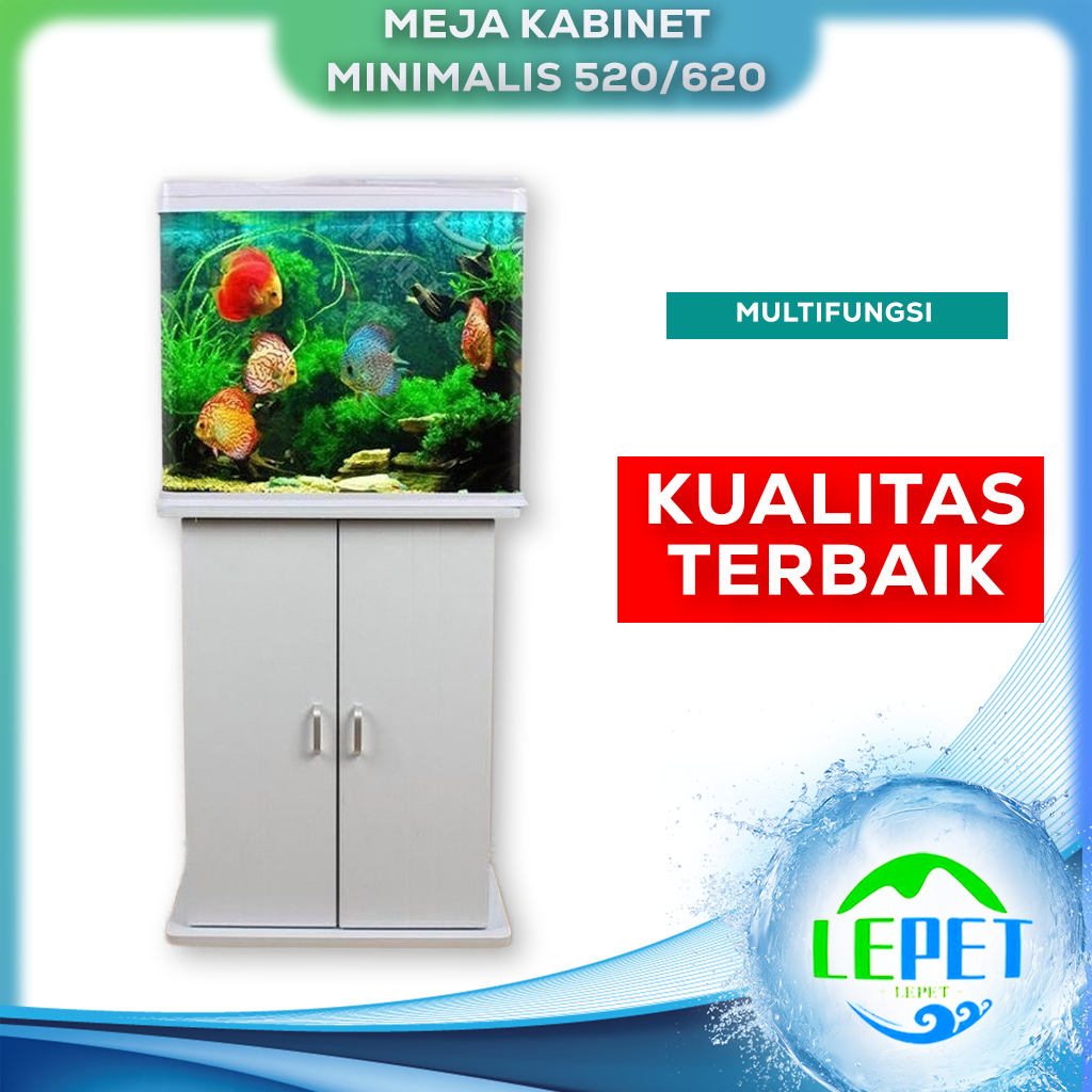 LEPET Meja aquarium minimalis 520/620 / Kabinet aquarium / meja aquascape / akuarium cabinet / lemar