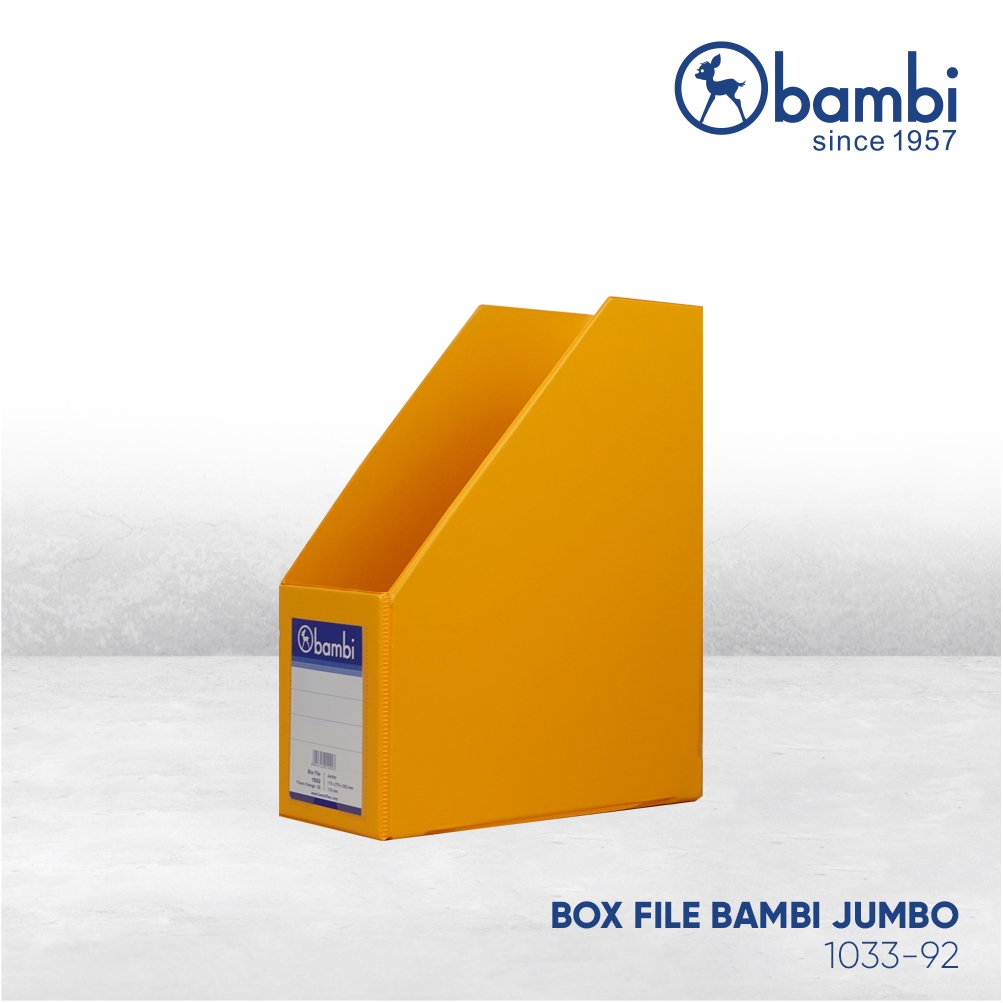

Bambi Box File Magazine JUMBO SIZE 11,5 cm Special Colour Fluoro Orange - Box Arsip / Box Storage / Box Dokumen kode 1033