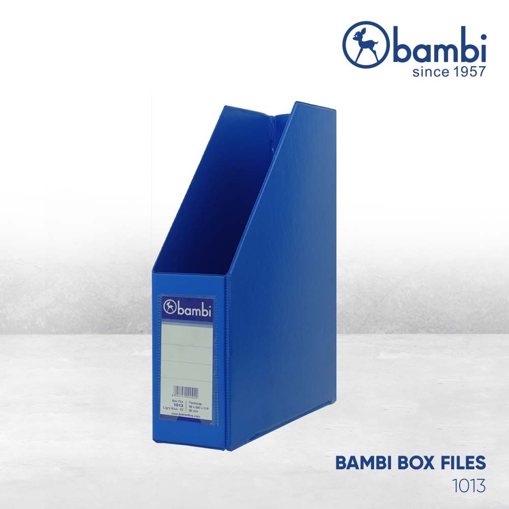 

Bambi Box File Magazine MID SIZE 8 cm Special Colour Light Blue - Box Arsip / Box Storage / Box Dokumen kode 1013