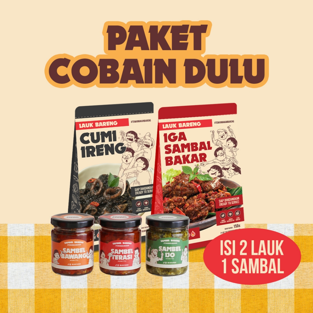 

Lahap Bareng - Paket Cobain Dulu 2 Lauk 1 Sambal