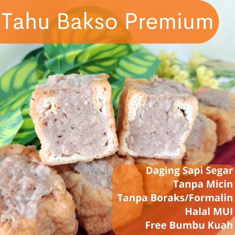 

Tahu Bakso Sapi Premium Halal No Micin No Pengawet Isi 6 pcs