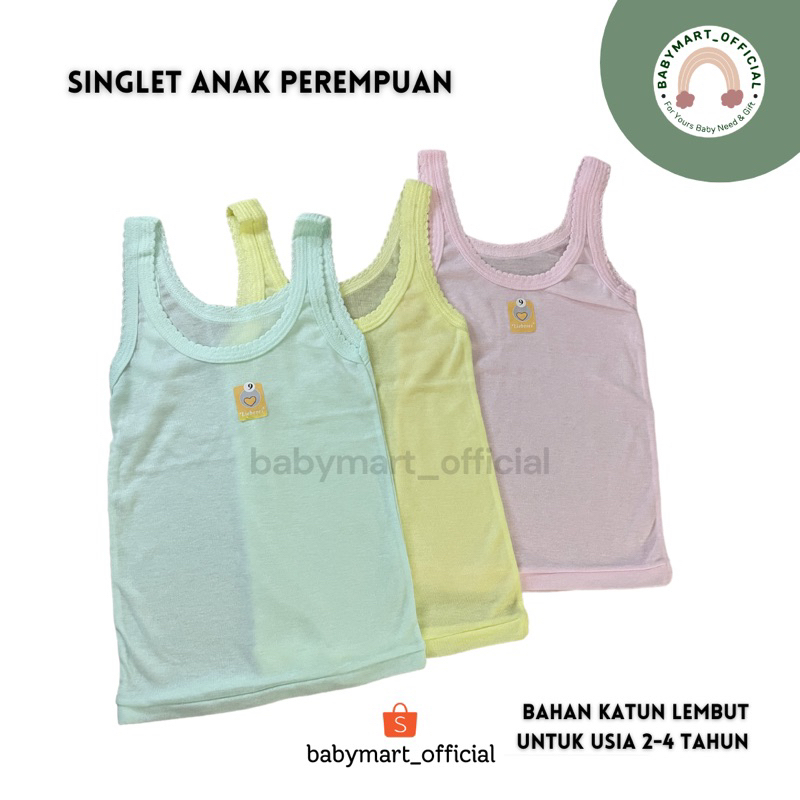 Singlet Anak Perempuan 2-4 Tahun