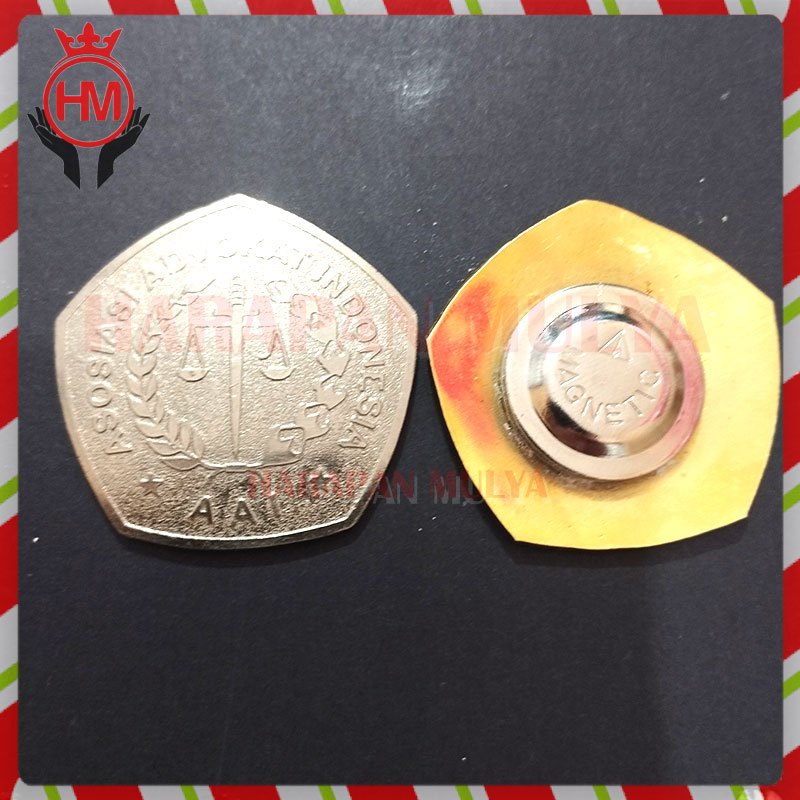 Bross Asosiasi Advokat Indonesia - Pin AAI Kuningan Advokat - Harapan Mulya
