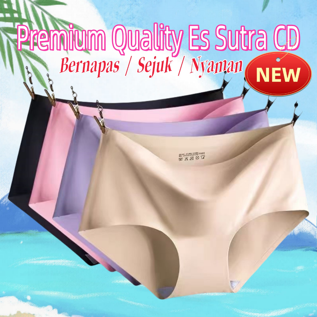 {cod✅}cd seamless wanita, CD seamless Import Celana dalam wanita transparan tipis lembut cd tanpa ja