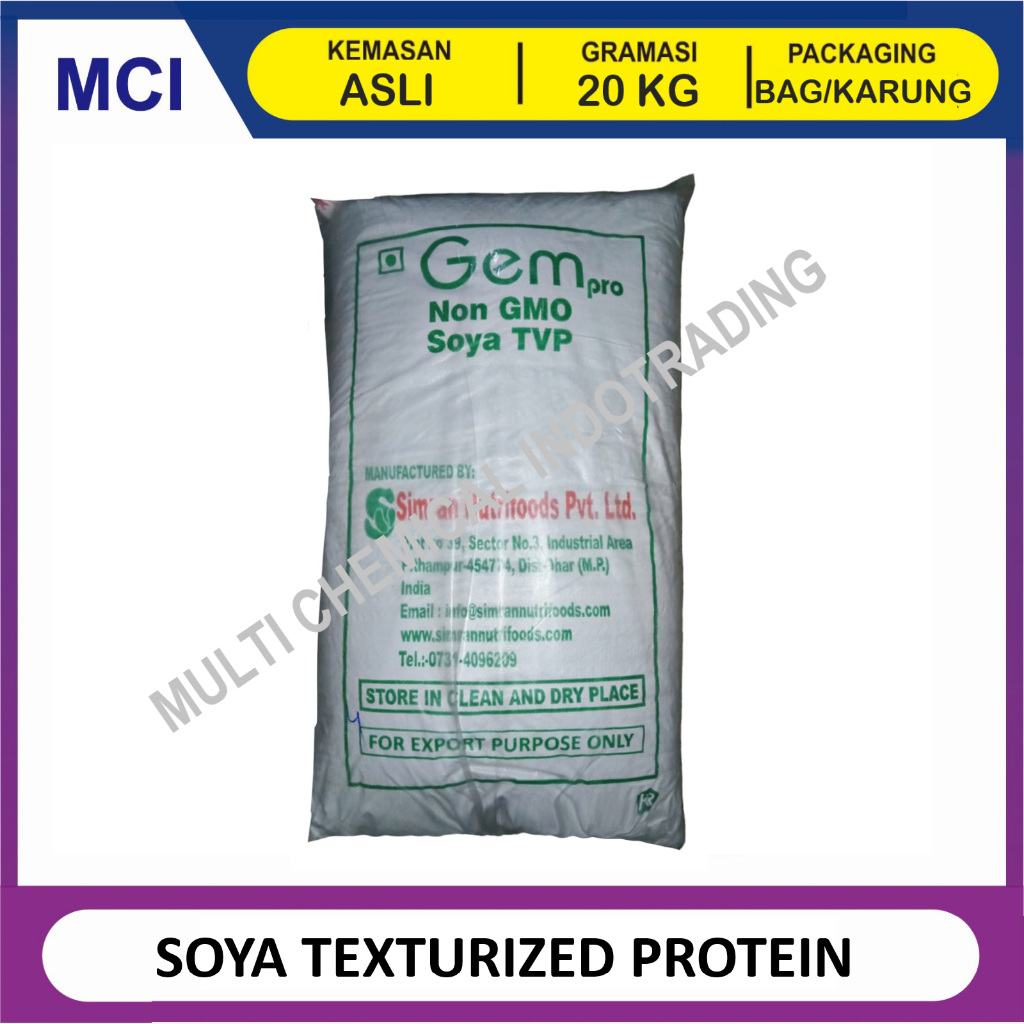 

(KHUSUS GOSEND/INSTANT) SOYA TEXTURIZED VEGETABLE PROTEIN / TSP / TVP - 1 BAG 20 KG