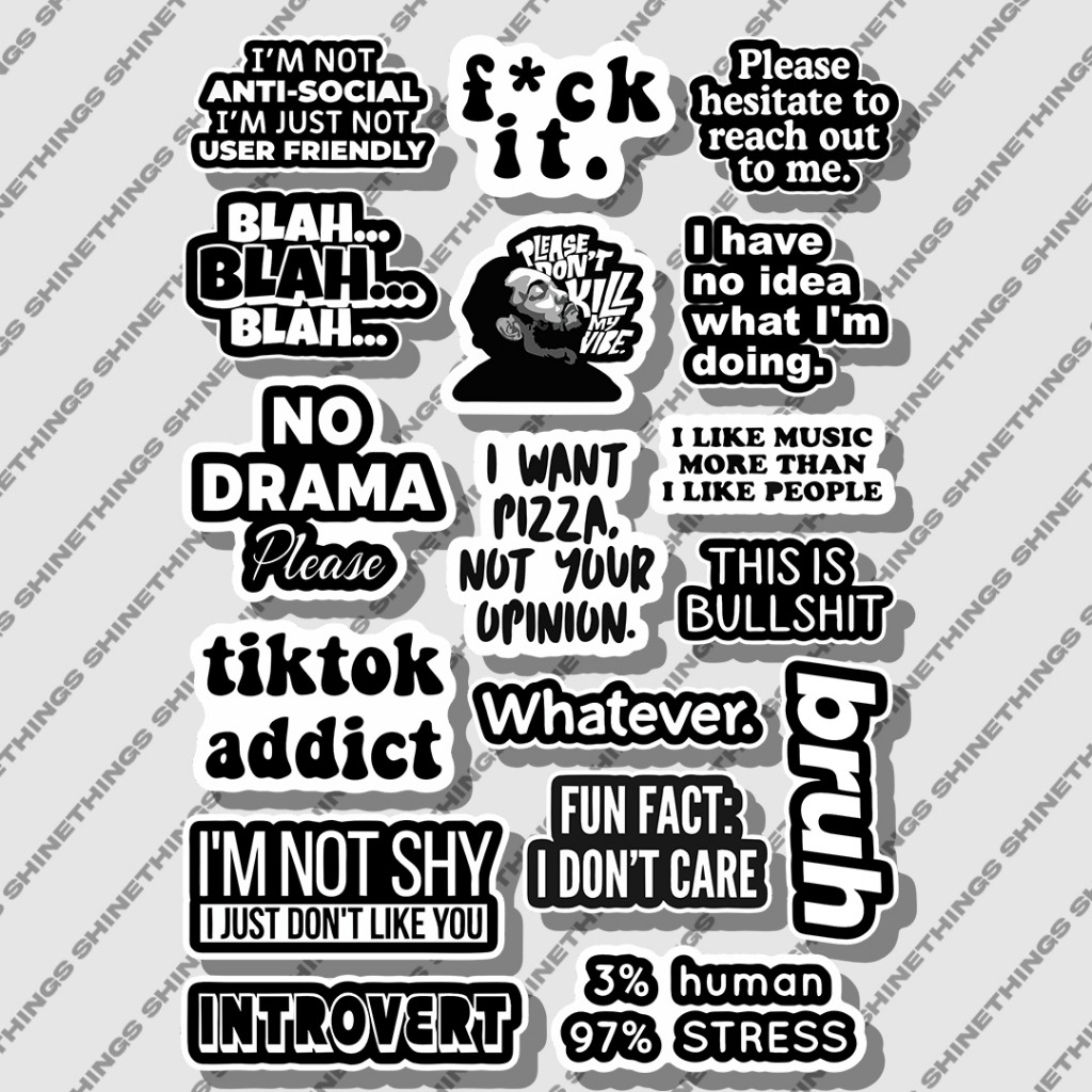 

stiker aesthetic text || sticker quotes case hp