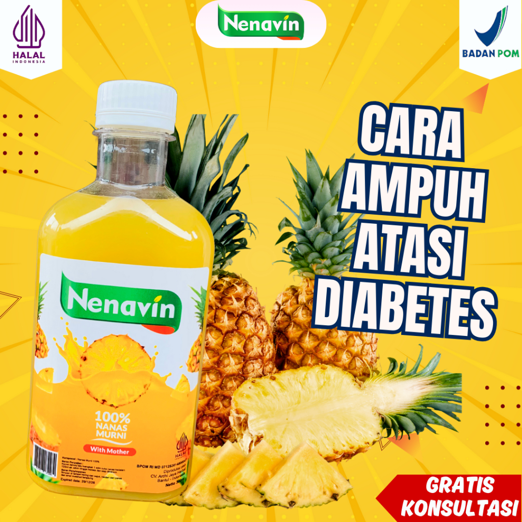 

Nenavin Cuka Nanas 100% Murni | Minuman Herbal Gula Darah dan Diabetes | Mengatasi Asam Urat | 300ml