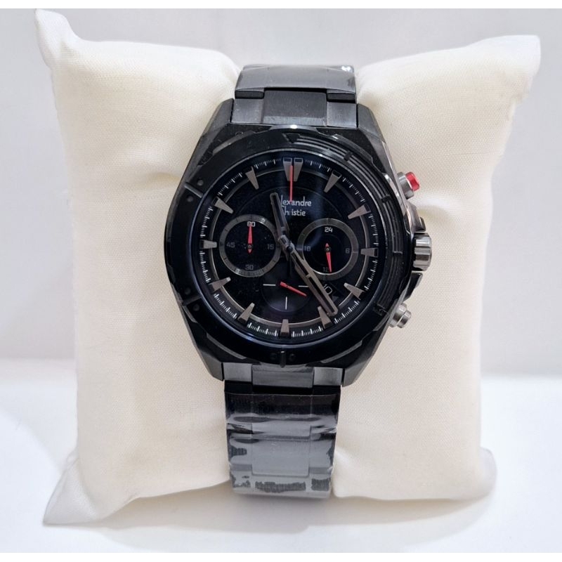 Alexandre christie 6664 chrono black pria original