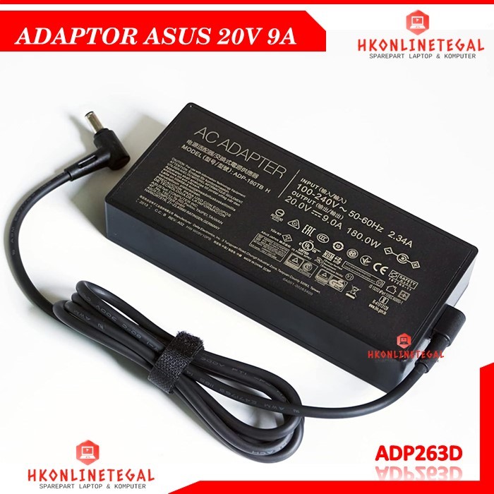 Adaptor Charger Laptop Asus 20V 9A 6.0x3..7 mm 180W ROG TUFF Gaming