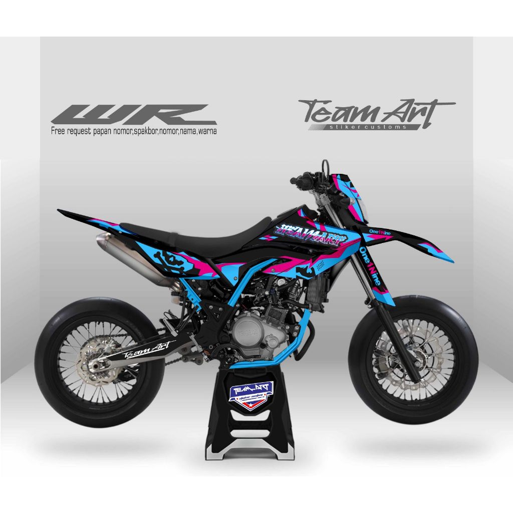 decal stiker yamaha wr tosca custom nama dan nomor