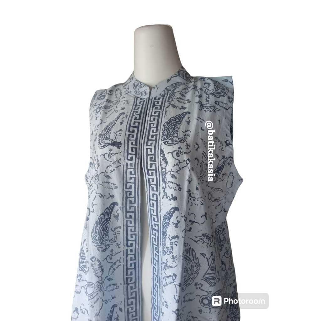 Outer batik tanpa lengan untuk gamis 2024