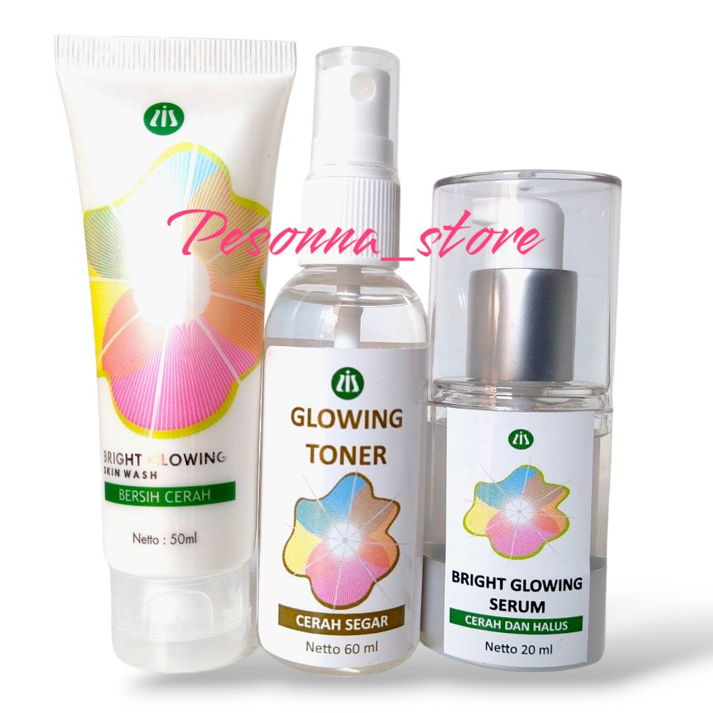 Liz Skincare Paket Glowing dan Pencerah Wajah ( Facial Wash, Toner, Serum )