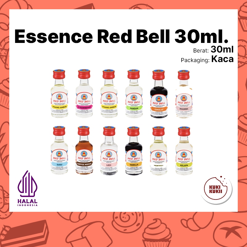 

Red Bell Essence 30ml | Red Bell Esens 30 ml | Perisa Esen Redbell