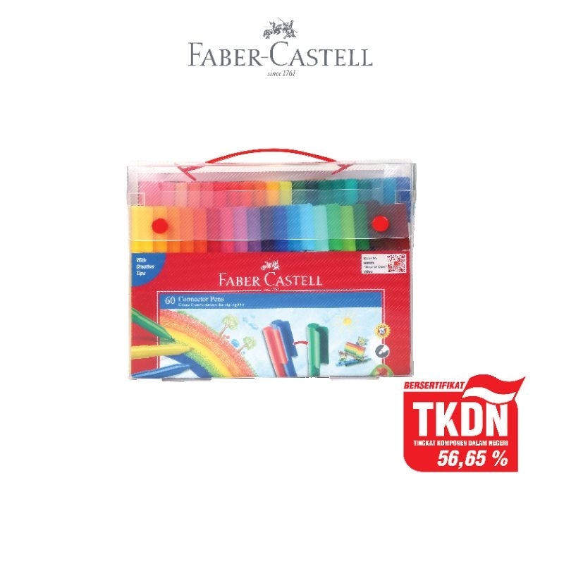 Faber-Castell Spidol Warna Marker Connector Pen 60