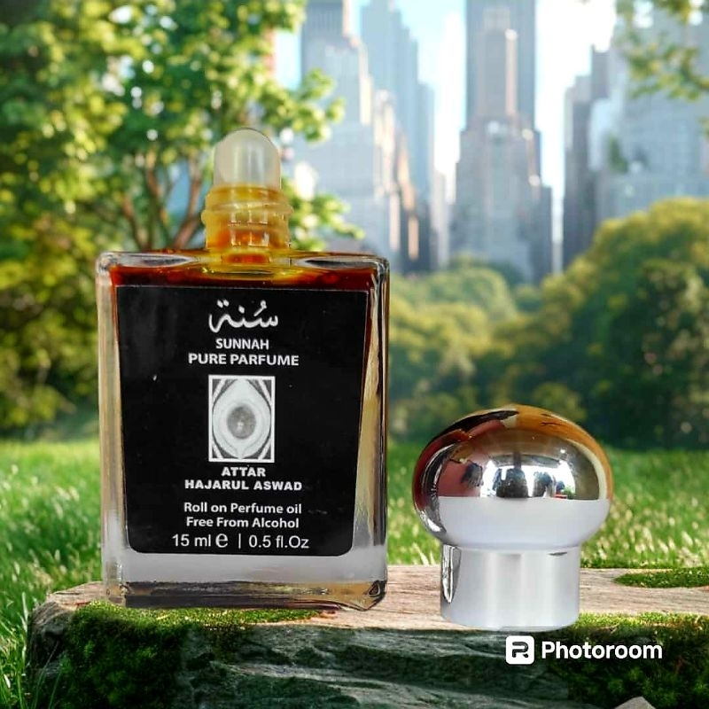 Parfum Arab Aroma Hajar Aswad 15ml Kualitas Premium 100% Non Alkohol/By Sunnah Eau De Perfume