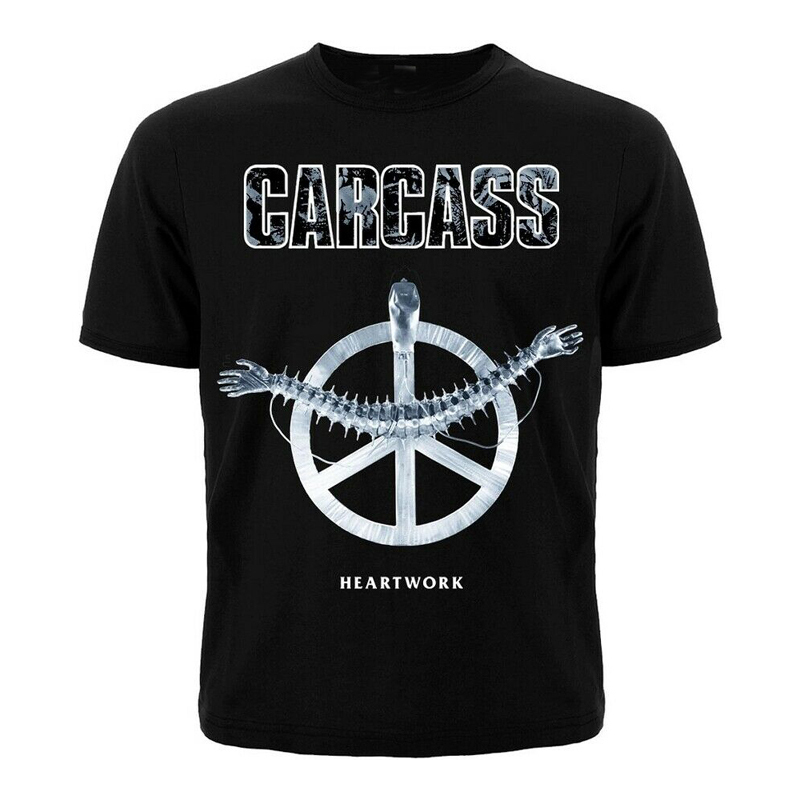 Kaos Carcass Heartwork Tshirt 100% Cotton Black | Shortsleeve & Longsleeve | Tangan Pendek & Tangan 