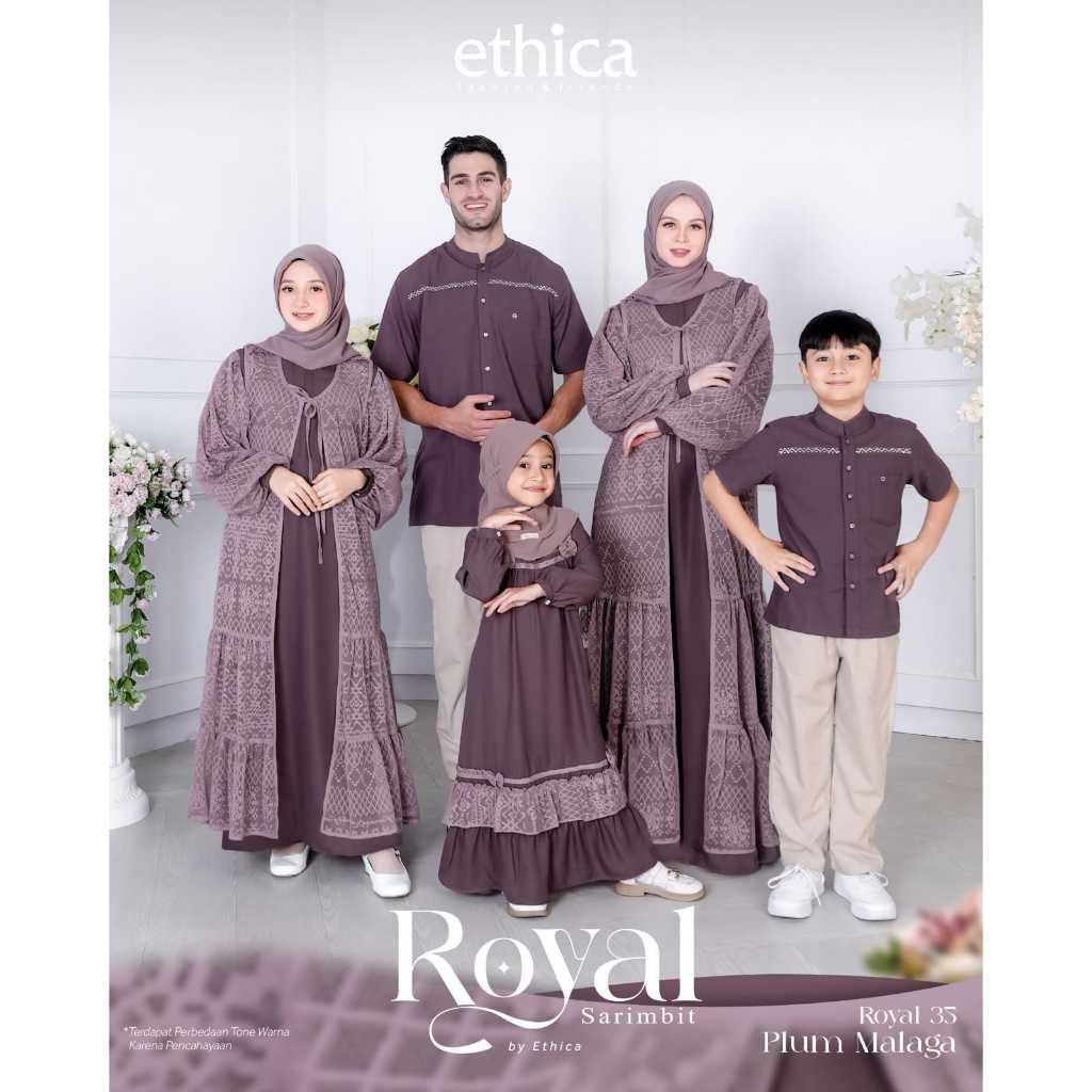 ( Sarimbit Ethica Royal 35 Plum Malaga) Gamis Ethica Kagumi 324 Kahfi 326 Kagumi Kids 171 Kahfi kids