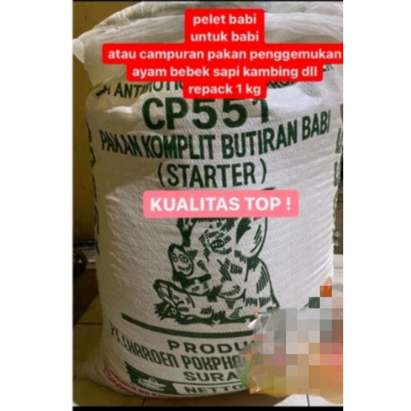 Konsentrat Babi Starter CP 551 Butiran Pakan Penggemukan Hewan