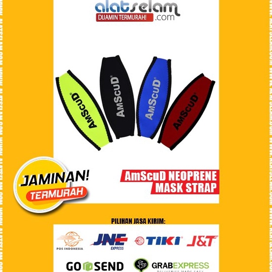 AmScuD Neoprene Cover Mask Strap 9994  Pelindung rambut selam  Aksesoris Masker selam q L4B7