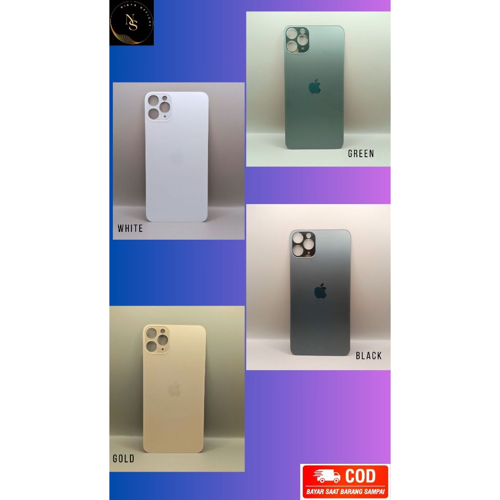 BACKDOOR IPHONE 11 PRO BACK GLASS COVER KACA ORIGINAL - TUTUP BELAKANG