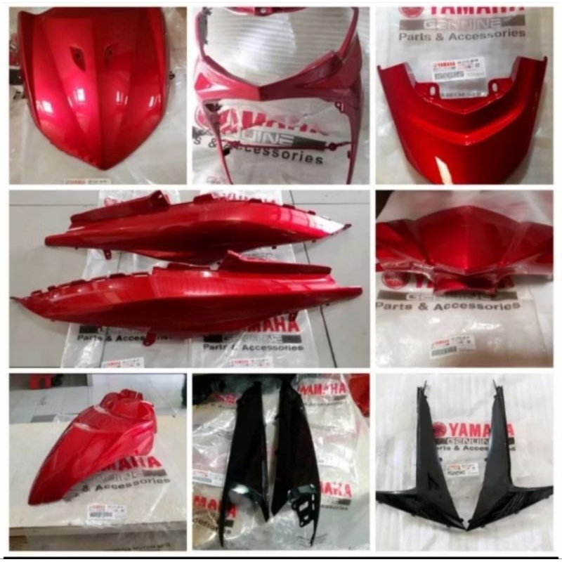 Paket body halus Full set mio soul gt 115 warna  merah original yamaha ygp