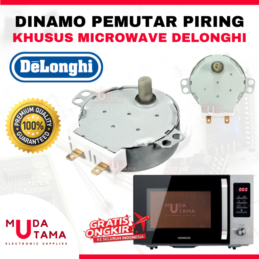 DINAMO PEMUTAR PIRING MICROWAVE DELONGHI | PUTARAN PIRING MICROWAVE DELONGHI | MOTOR PEMUTAR PIRING 
