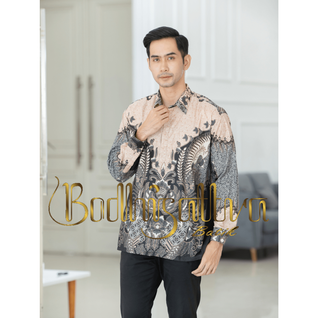 Bodhisattva Batik Kemeja Batik Pria Lengan Panjang Pandawa