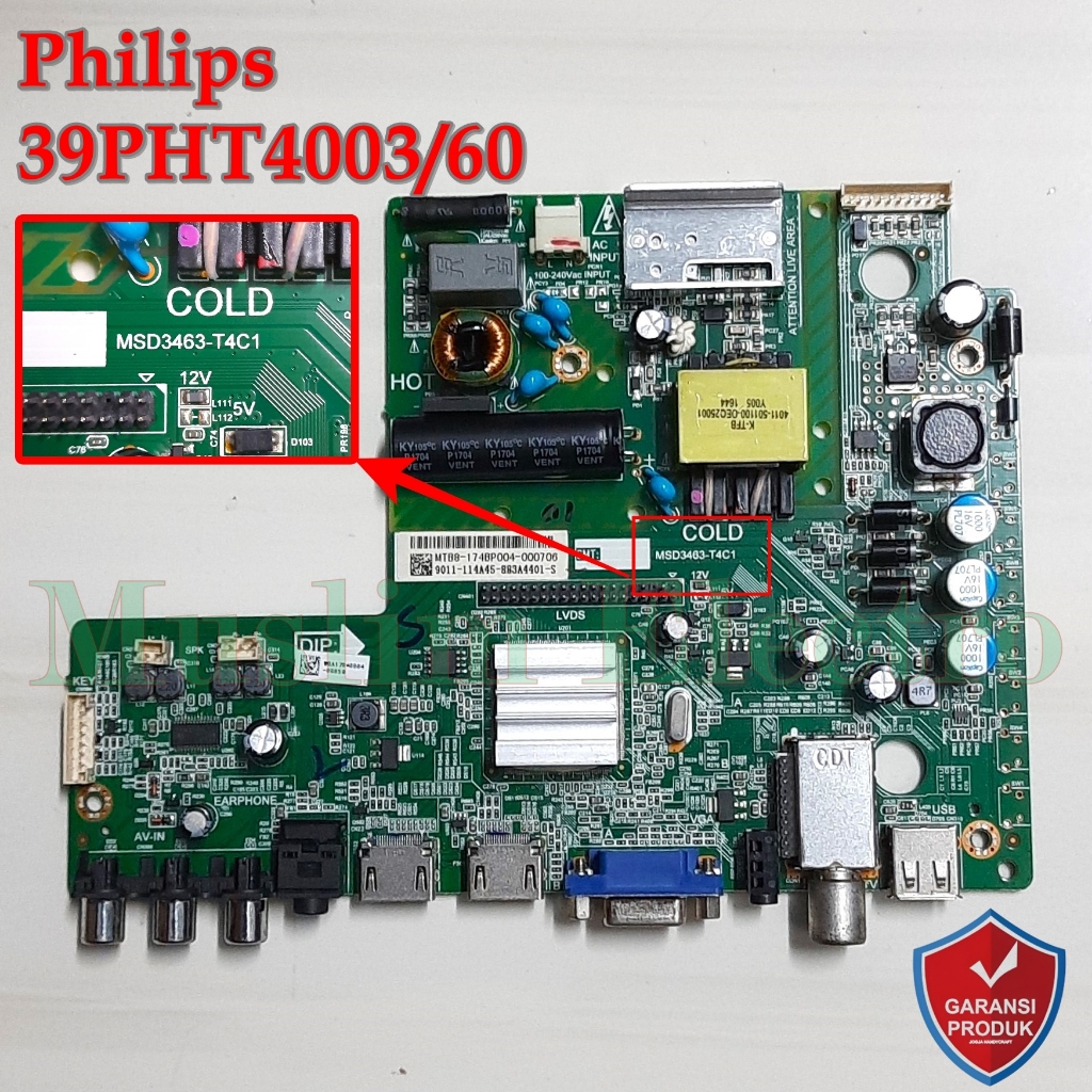 Mainboard LED TV Philips 39PHT4003/60 39PHT4003