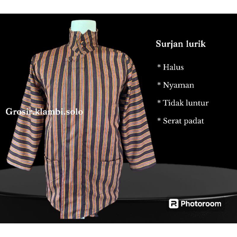 Surjan lurik dewasa # pakaian adat jawa
