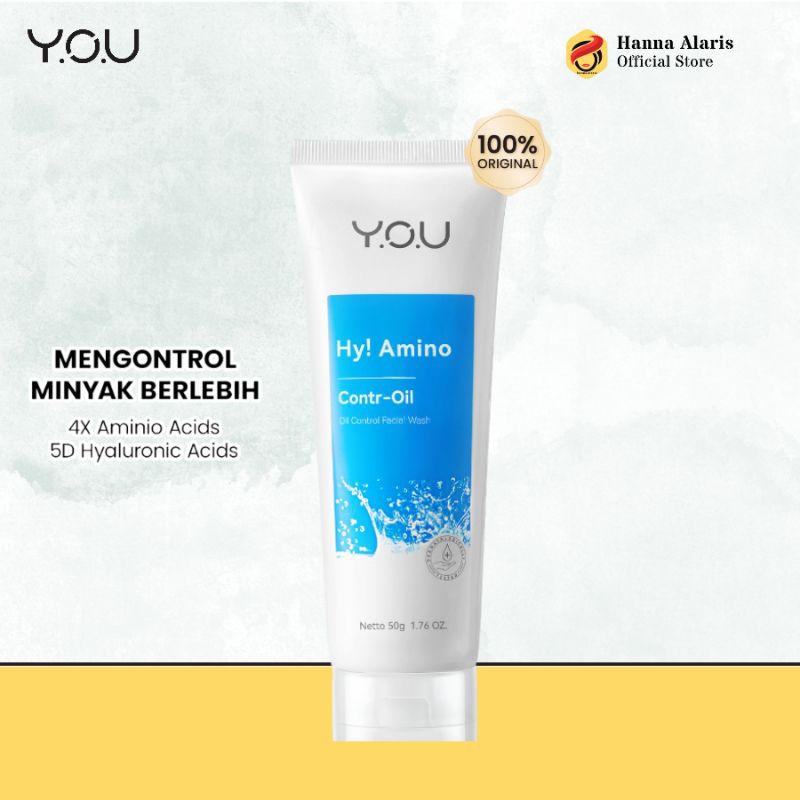 YOU Hy Amino Oil Control Facial Wash - Wajah Berminyak - Kulit Berjerawat - Kulit Berminyak - Jerawa