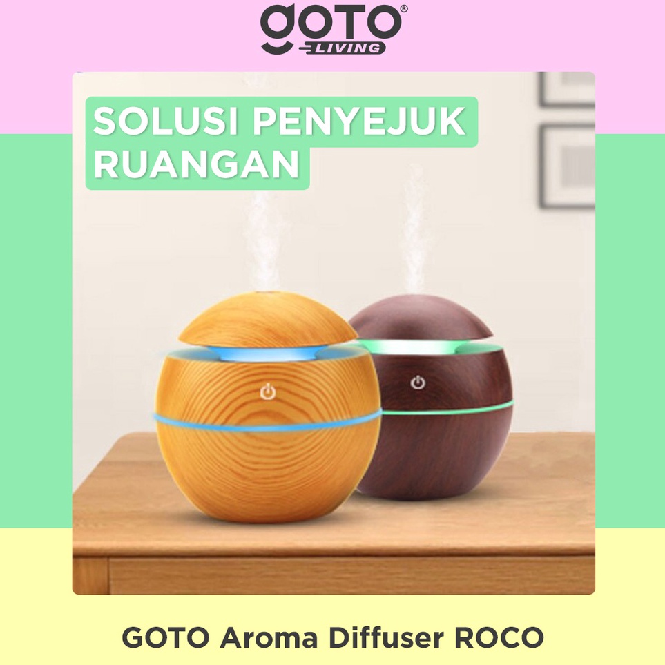 KODE H45B Goto Roco Humidifier Diffuser Aroma Terapi Essential oil Pelembab