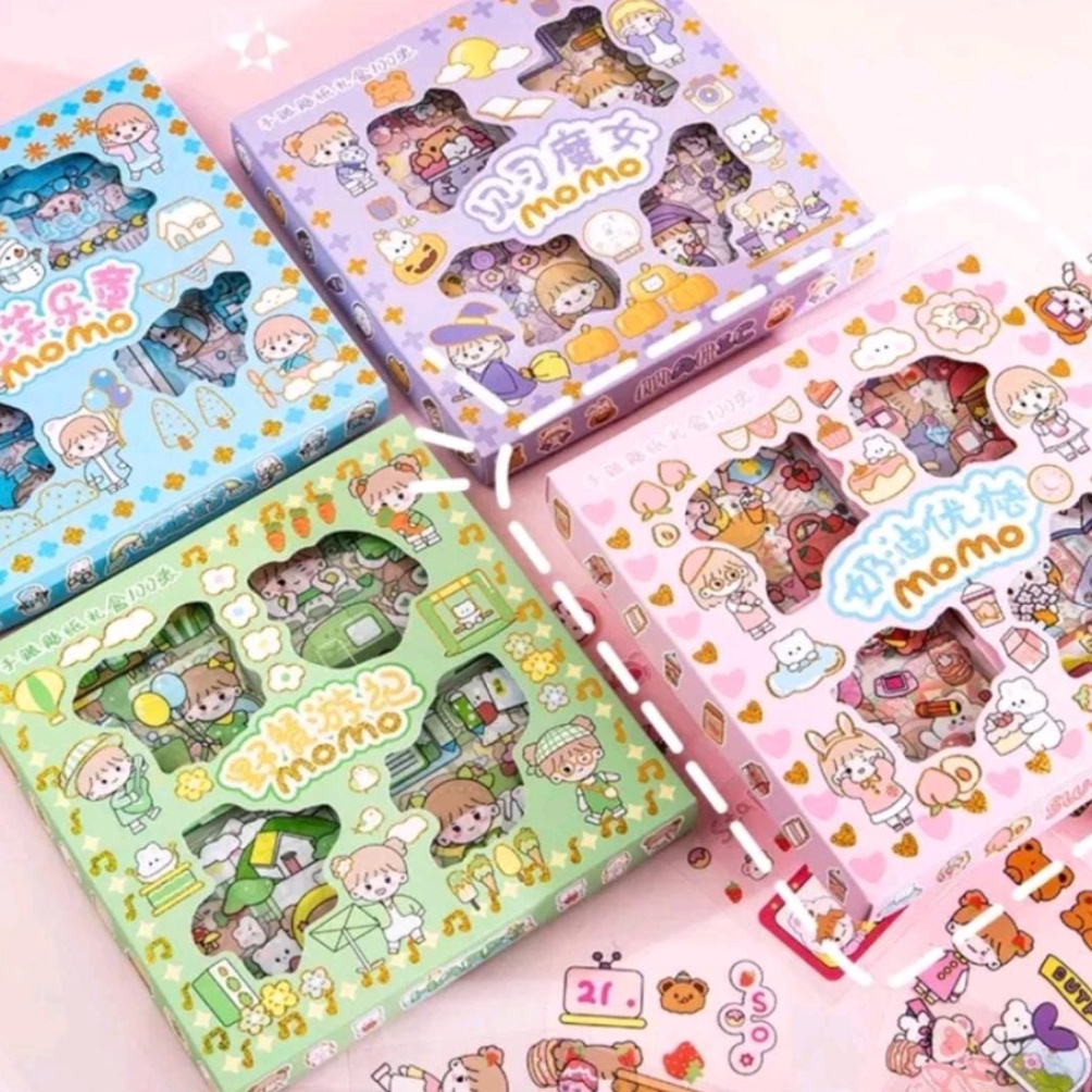 

BIG SALE Stiker Korea Lucu Stiker Momo x BTS 1 pcs Stiker Motif Korea Lucu Anti Air Stiker Waterproof isi 1