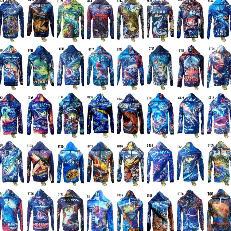 JERSEY MANCING KAOS MANCING BAJU MANCING IKAN NILA BARAMUNDI f N1B8