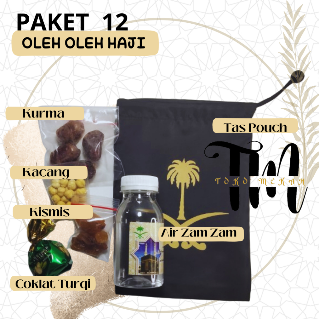 

Paket 12 Pouch Oleh-oleh haji dan umroh/ Pasuhe+Coklat lilit