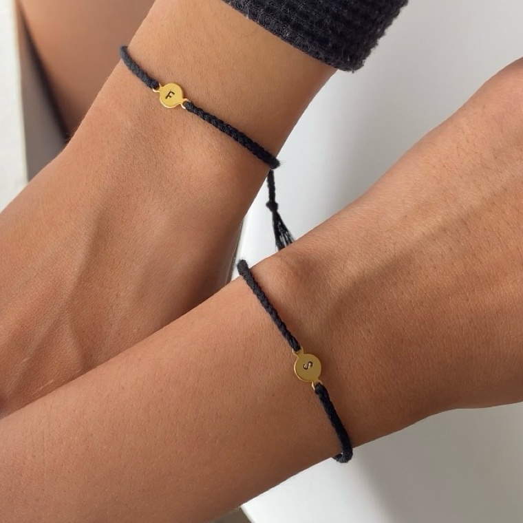 KODE J12E PLAT C Gelang custom nama Personalised Bracelet loliastuff gelang nama gelang custom gelan