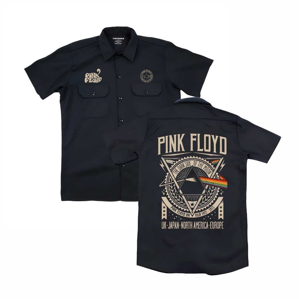 Ganzetstore workshirt PINK FLOYD kemeja kerja PDH DISTRO BANDUNG