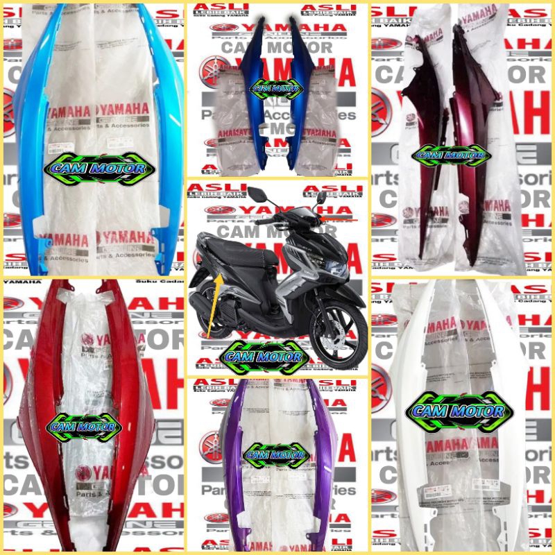 BODY BELAKANG KANAN KIRI XEON KARBU XEON RC 125 XEON GT125 ORIGINAL YAMAHA 100%