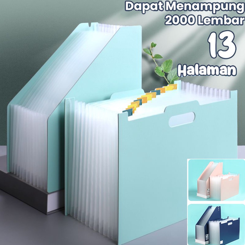

KODE O27D Rhaast Tempat file Standing A4 File folder document bag Tas dokumen file 13 sekat