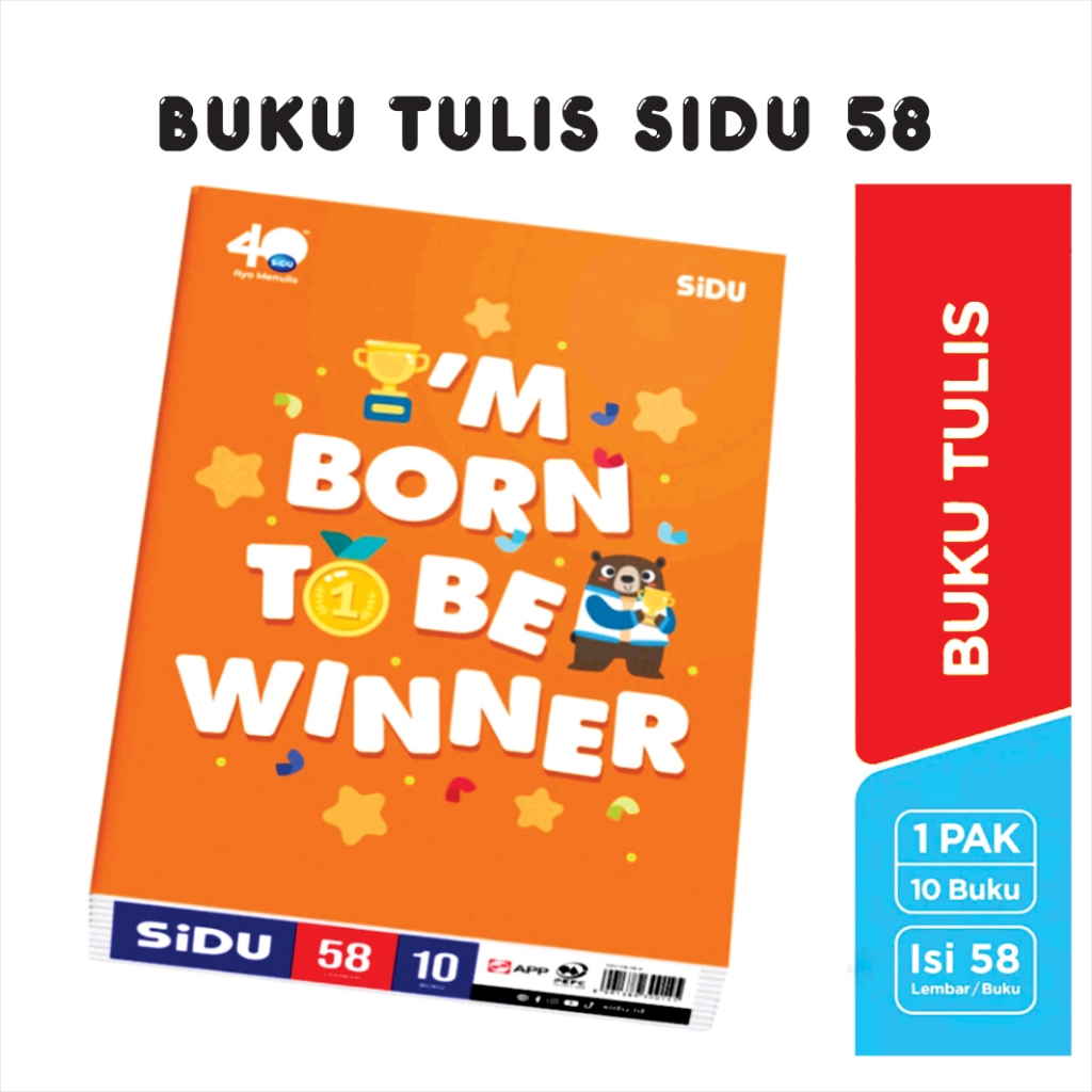 

Buku Tulis Sidu 58 Lembar Dapat 10 Buku ( 1 Pak ) | Buku Garis Anak Sekolah