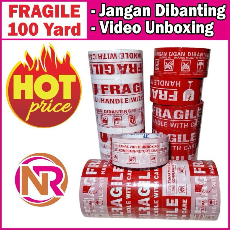 

LAKBAN FRAGILE VIDEO UNBOXING (6pcs) 45x100YARD