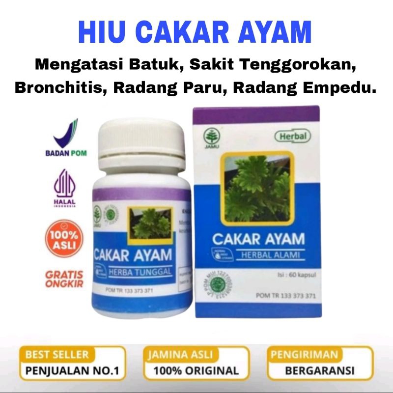 CAKAR AYAM Kapsul Cakar Ayam Obat Batuk Radang Tenggorokan Kapsul Radang Infeksi Saluran Pernafasan 
