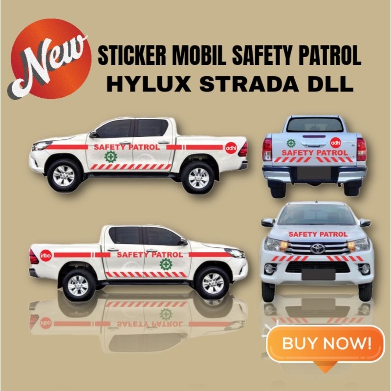 stiker Safety Patrol Mobil Lapangan Pertambangan