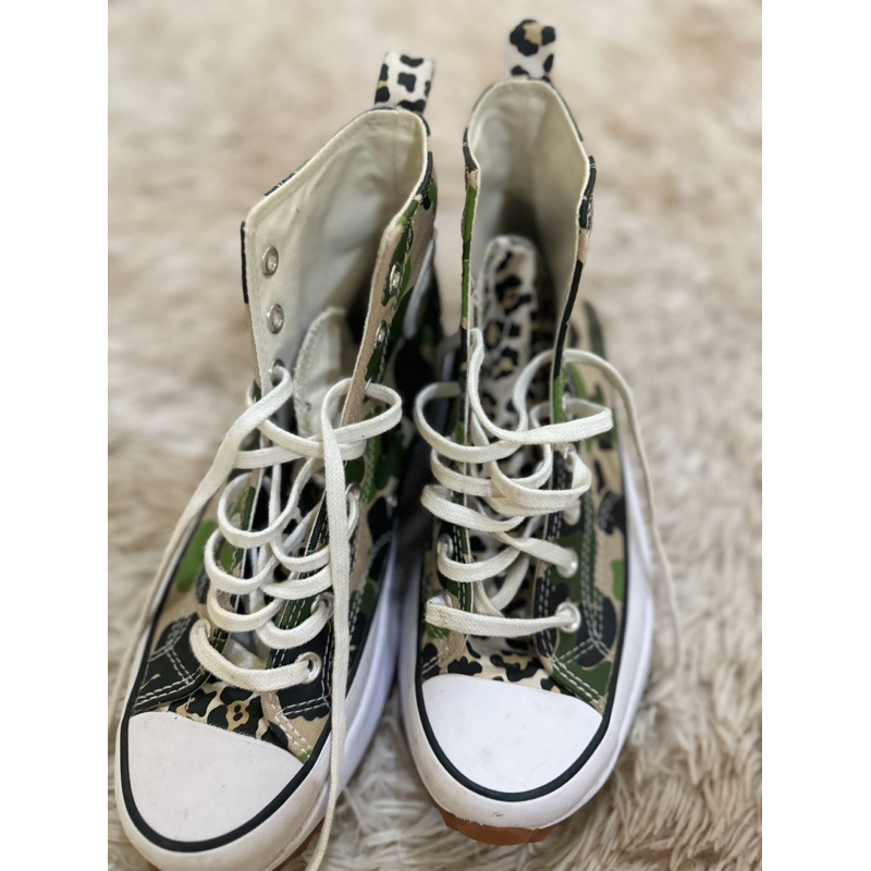 Preloved Converse Run Star Hike Archive Print Camo