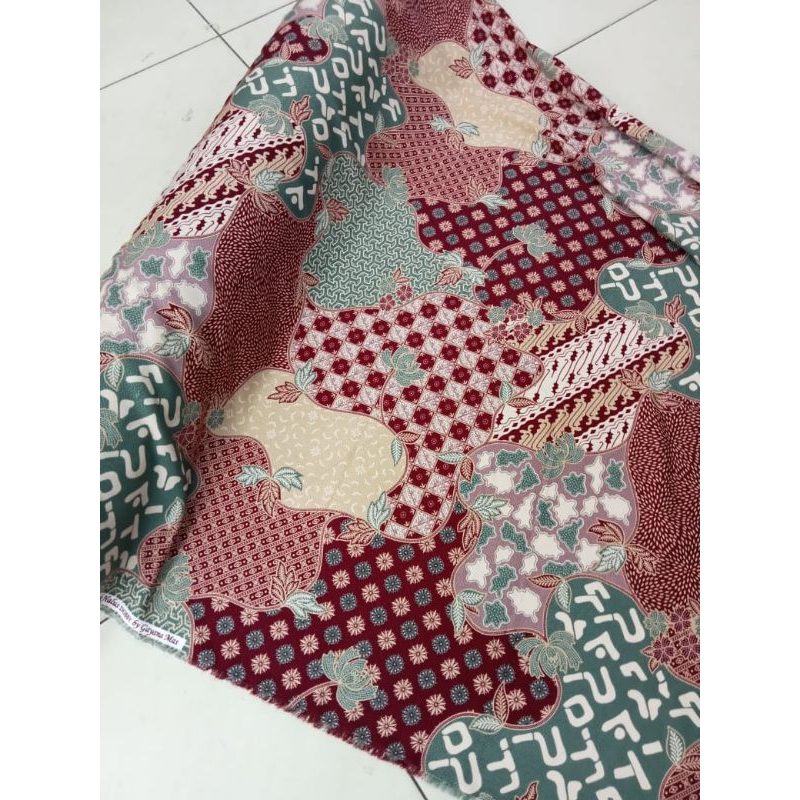 KAIN BATIK DOBI SUTRA HALUS PREMIUM // BATIK SUTRA DOBY EXCLUSIVE METERAN // BAHAN BATIK DOBI SUTRA 