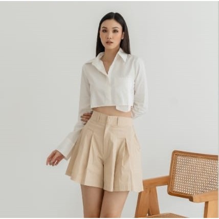 kennedy crop zara shirt Premium Poplin