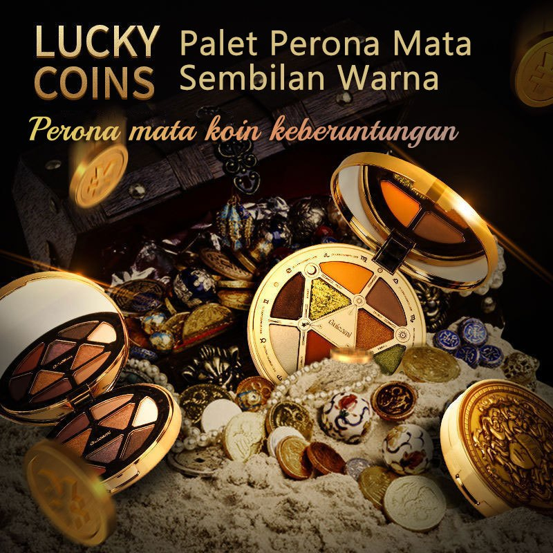 Guicami Artistic Coin Eyeshadow - 9 Hues - Waterproof & Uniquely Designed