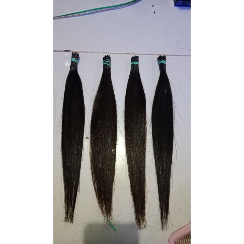 rambut sambungan asli 30cm