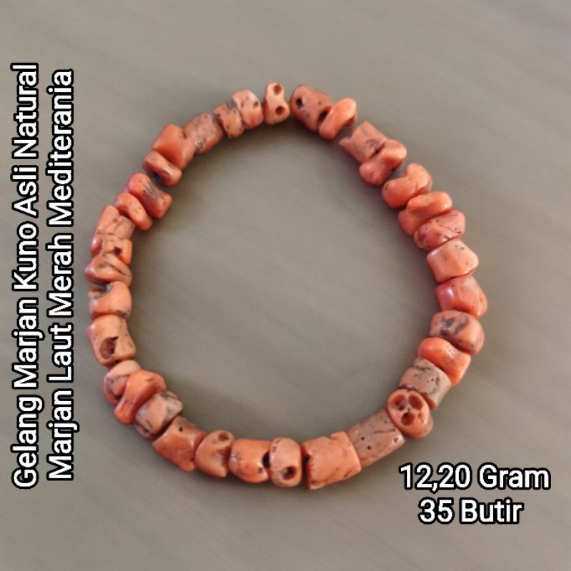 Marjan Laut Merah Asli Gelang Marjan