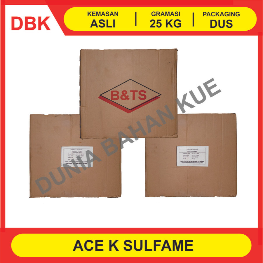 

(KHUSUS GOSEND/INSTANT) ACESULFAME / ACE K / PEMANIS 200x GULA - 1 DUS 25 KG